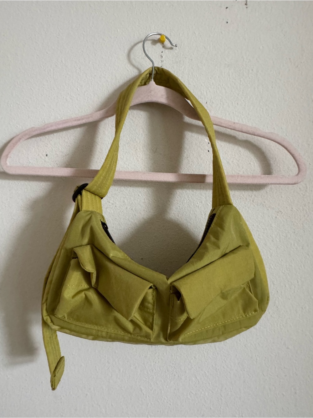 BAGGU Lemongrass Cargo Shoulder Bag
